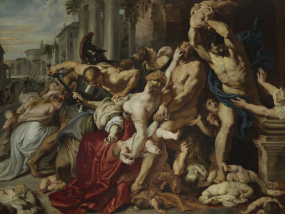 Peter Paul Rubens, The Massacre of the Innocents, c. 1610. Oil on panel, 142 x 183 x 1.9 cm. The Thomson Collection at the Art Gallery of Ontario. © 2018 Art Gallery of Ontario