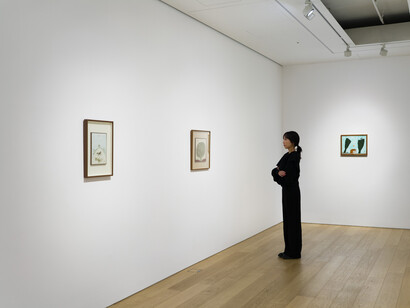 Chang Ucchin, Lee Ungno, and Suh Se Ok, exhibition view. Courtesy of Lehmann Maupin