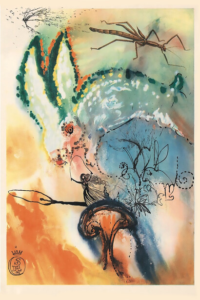 Down the Rabbit Hole by Salvador Dalí