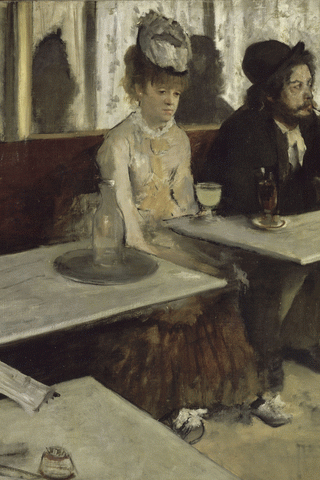 Edgar Degas (1834-1917)
L'assenzio
1875-1876
Olio su tela
Cm 92 x 68,5
Parigi, museo d'Orsay
Legato del conte Isaac de Camondo, 1911
© RMN-Grand Palais (Musée d'Orsay) / Hervé Lewandowski