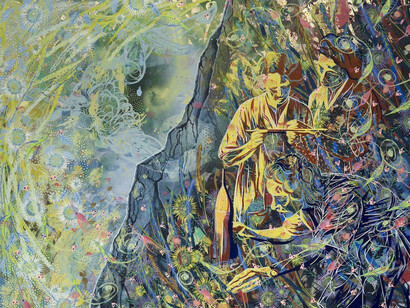 Tammy Nguyen, The sky is open (detail), 2025. Courtesy of Blanton Museum