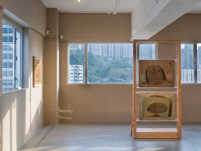 Ha Bik Chuen, Reframing strangeness. Ha Bik Chuen’s motherboards and collagraphs, exhibition view. Courtesy of Para Site