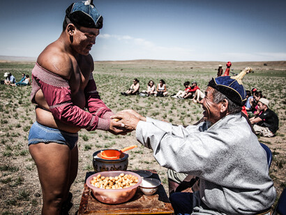 Premiazione di un vincitore