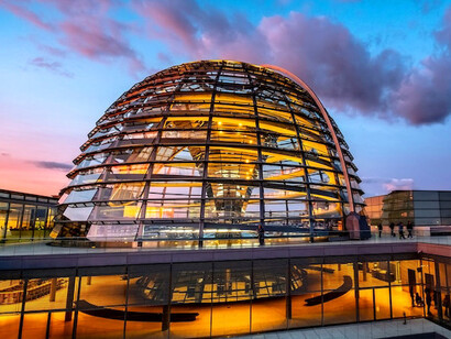 The Reichstag building, home to Germany’s parliament, offers a powerful view of the country’s commitment to transparency, with its futuristic glass dome standing proudly in the heart of Berlin, Germany