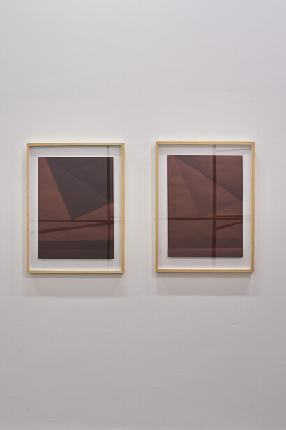 Stop, Sun! Continue, Sun!, Dina Danish, 2010, oil on paper, sun on paper, The Centre For Dying On Stage #1, Project Arts Centre, Dublin, 2014