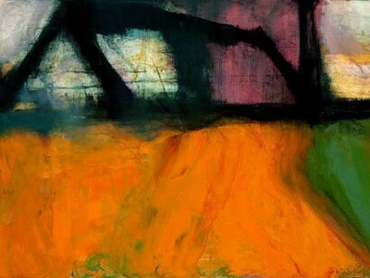 Hughie O'Donoghue, Grain Field, Oil on linen canvas, 105 x 155 cm, 2013