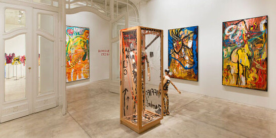 Jonathan Meese, Exhibition view. Courtesy of Galerie Krinzinger