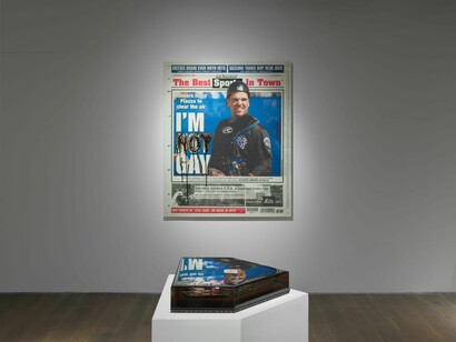 Jordan Eagles, Bases loaded, exhibition view. Courtesy of Pioneer Works