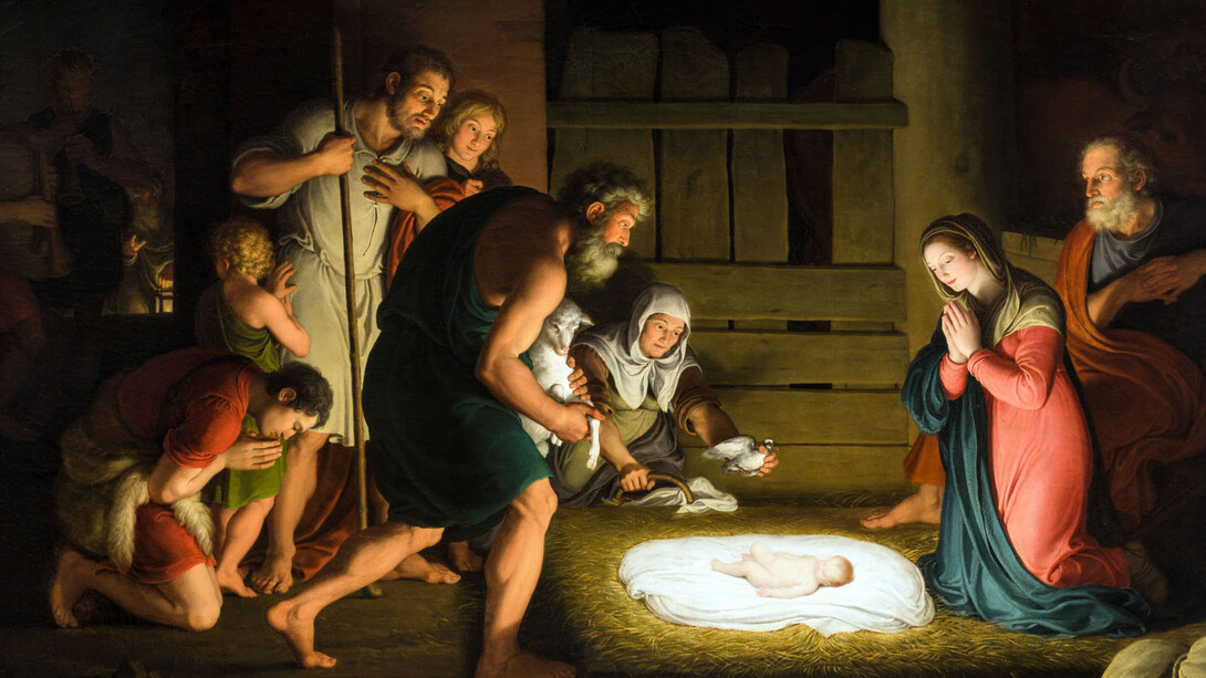 Giuseppe Diotti, Adorazione dei pastori, 1809, olio su tela, cm 174x225 (Museo Diotti, deposito dell’Accademia di Belle Arti di Brera)