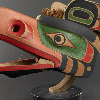 Joe Peters, Jr., Kulos. Young thunderbird mask, 1987. Courtesy of Stonington Gallery