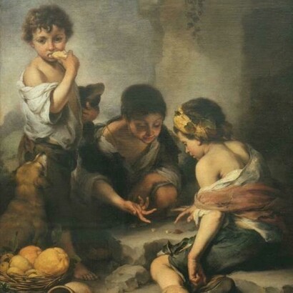 «Niños jugando a los dados», Bartolomé Esteban Murillo (1617-1682)
