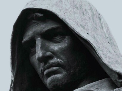 Giordano Bruno em Campo dei Fiori (Roma): um gigante queimado pela maioria por contrariar as verdades da época

