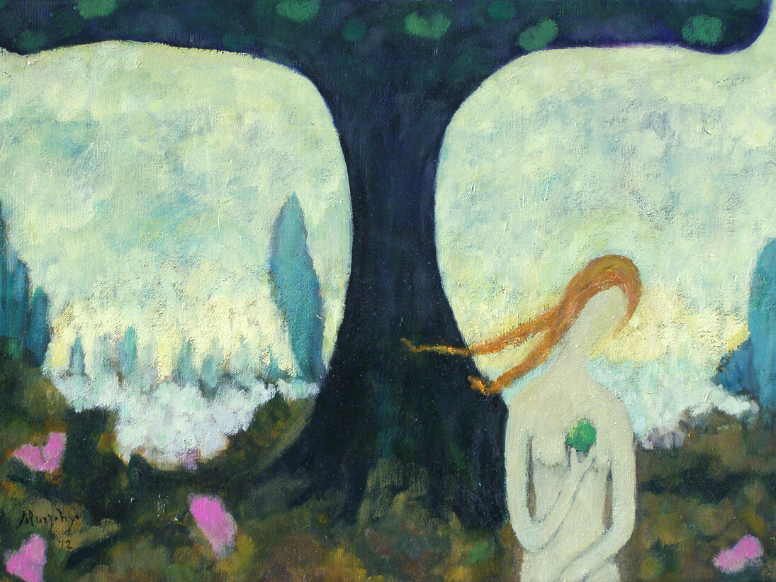 Anthony Murphy, Anthony Murphy, Apple & Eve, Oil on Canvas, 46 x 65 cm