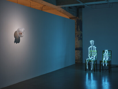 Lap-See Lam, Bamboo palace, revisited, exhibition view. Courtesy of Blindspot Gallery