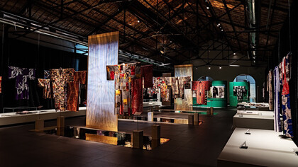 Mostra Kimono, Riflessi d'arte tra Giappone e Occidente, Museo del Tessuto. Courtesy Museo del Tessuto di Prato