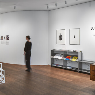 Judd, Lewitt and Bill. Made by Lehni, exhibition view. Courtesy of Hauser & Wirth Gallery