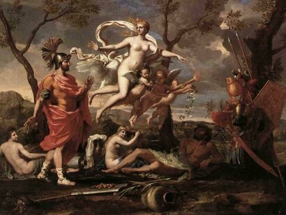 Nicolas Poussin, Venere offre le armi a Enea