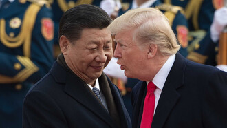 El presidente de la República Popular China, Xi Jinping, y su homólogo estadounidense, Donald Trump
