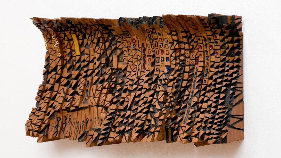 El Anatsui, Leopard's Paw Prints and Other Stories. Courtesy of the October Gallery
