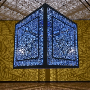 Anila Quayyum Agha, Geometry of light, exhibition view. Courtesy of the Seattle Art Museum 