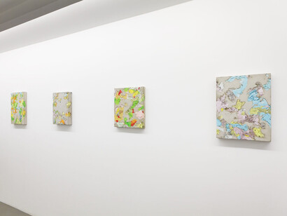 Benjamin Sabatier, Concrete and colors, vue d'exposition. Avec l’aimable autorisation de la galerie Xippas