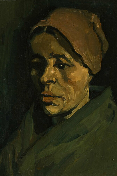 Vincent van Gogh. Testa di donna, 1884-1885
olio su tela, cm 42,5 x 33,1. Otterlo, Kröller-Müller Museum, The Netherlands