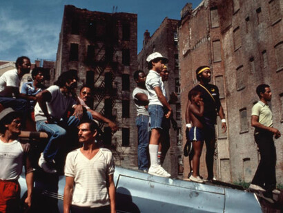 Arlene Gottfried, East 110th Street, 1985. Courtesy of the New York Historical