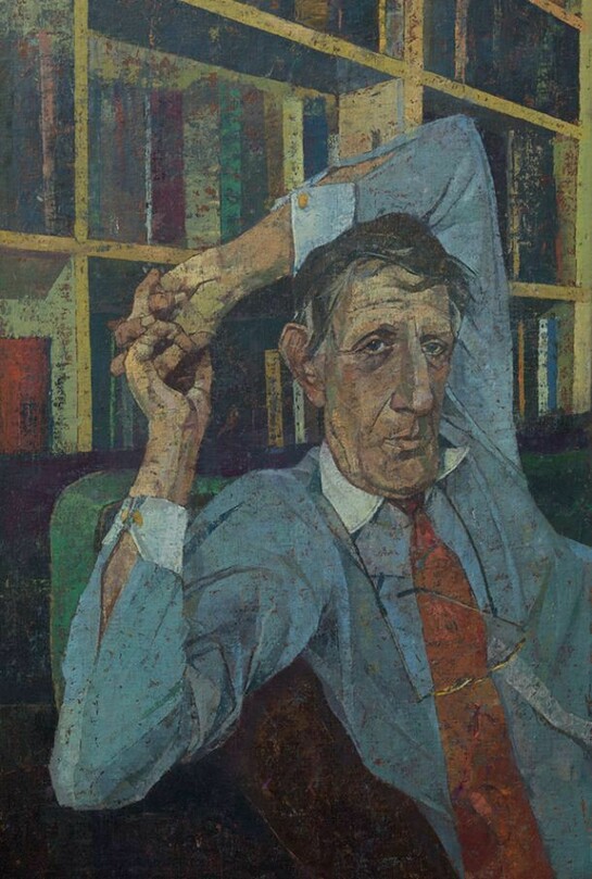 Saied Dai, The Polymath, oil on panel