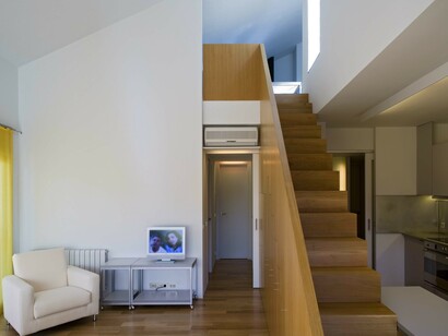 Vivienda Tercertercera: Mueble-escalera. Foto de David Cardelús