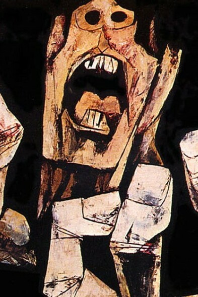 Oswaldo Guayasamín, Manos de la protesta #13 (1968, detalle)