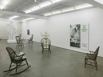 Matthew Darbsyshire. Bureau, Installation view, courtesy of Herald St, London