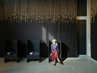 Monira Al Qadiri, The archeology of beasts, exhibition view. Courtesy of König Galerie