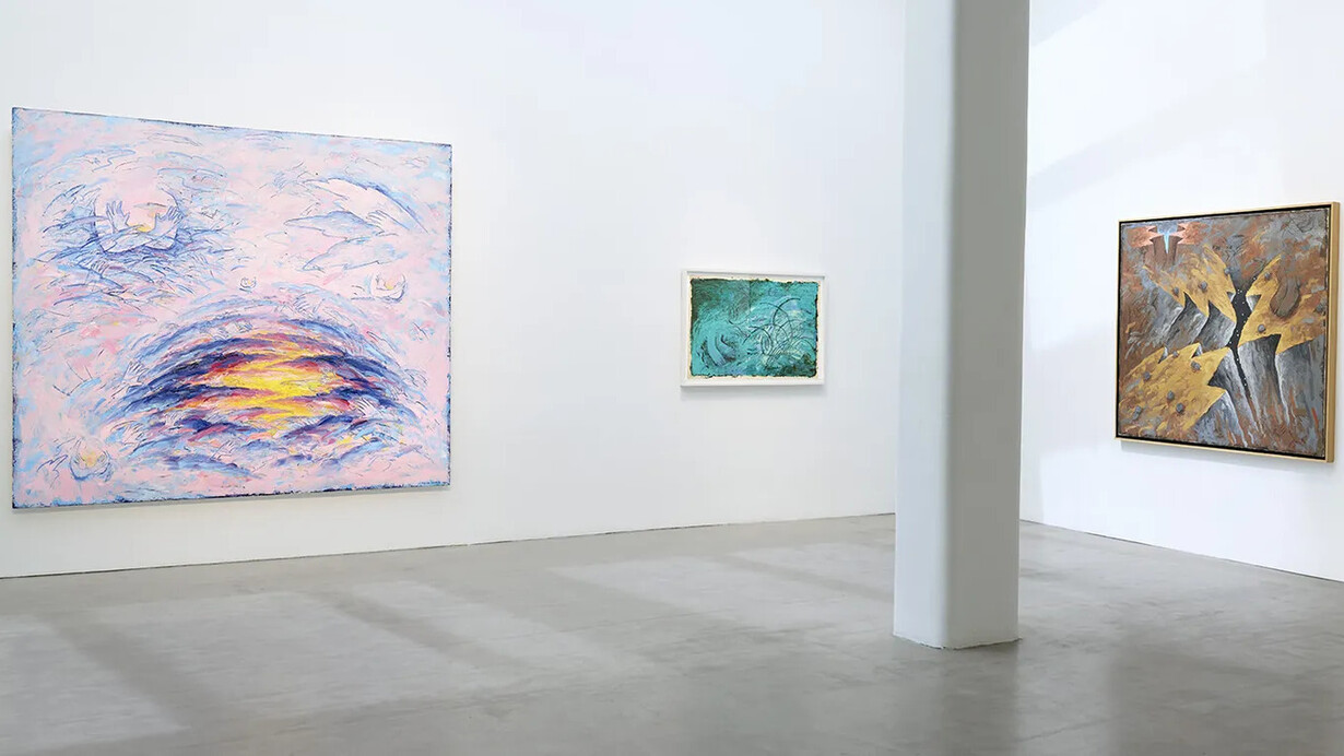 Louisa Chase, The eighties, exhibition view. Courtesy of Berry Campbell