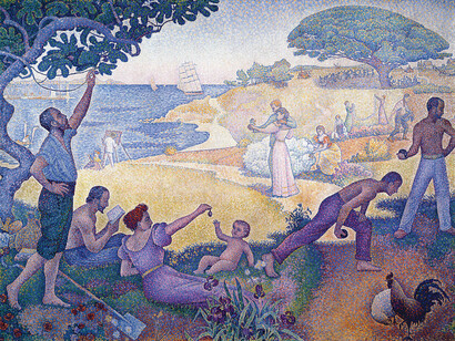 Paul Signac, "Zeitalter der Harmonie", 1893-1895. Öl auf Leinwand, 300 x 400 cm. Rathaus von Montreuil.