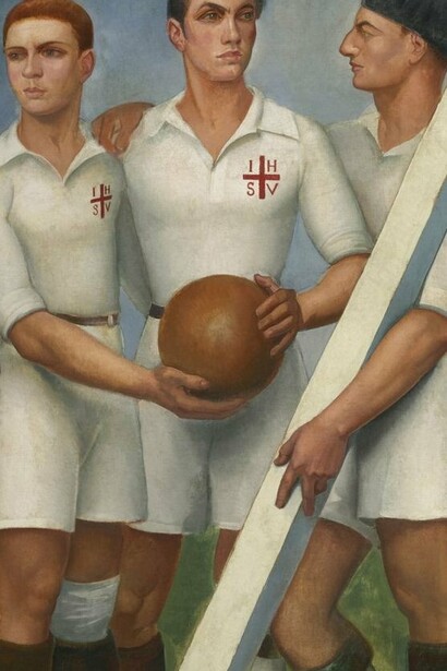 "Tres jugadores", Ángel Zárraga y Argüelles, 1923