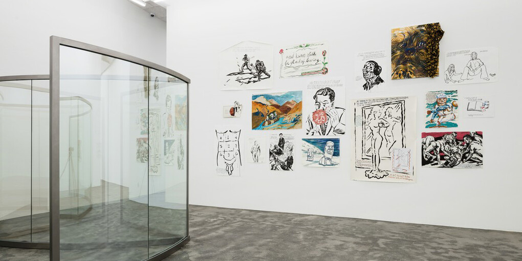 Raymond Pettibon, A Selection by Dan Graham (2018). Courtesy of Galleri Nicolai Wallner and the artist, Courtesy Regen Projects, Los Angeles and David Zwirner, New York. Photo: Anders Sune Berg