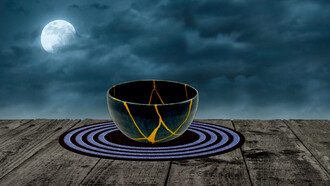 Kintsugi is a Japanese art form of putting broken pieces back together, a bowl is an example