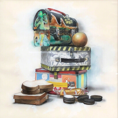 Margaret Morrison Baby Boomer Lunch Box Series. Courtesy of Woodward Gallery