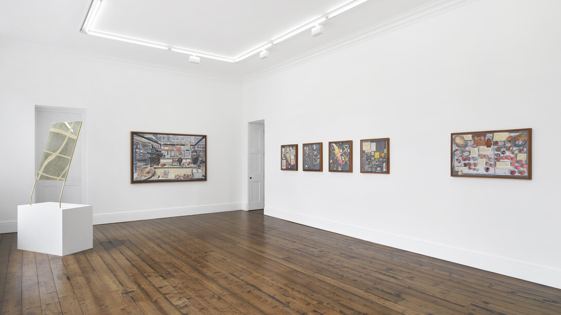 Gala Porras-Kim, The categorical bind, exhibition view. Courtesy of Sprüth Magers