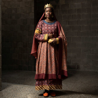 Replica of the medieval attire of a royal mother of Makuria. Courtesy of Staatliche Museen