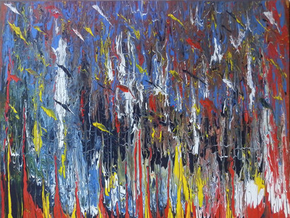 Luisa Prior. Policromia, acrilico sobre tela, 90 x 70