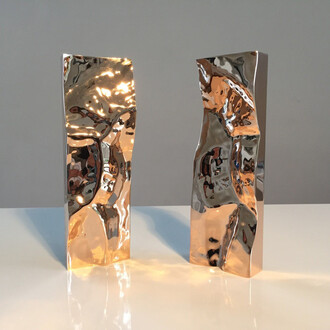 Daniel Chadwick, Come Again, 2015, 8 micron gold-plated bronze, 38mm x 66mm x 190mm (high)
© Daniel Chadwick; photo: Chadwick Studio; courtesy Dadiani Fine Art
