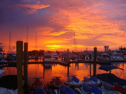 Puerto deportivo en Miami