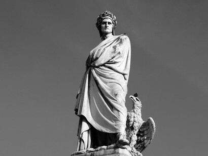 Enrico Pazzi, Monumento a Dante Alighieri in piazza Santa Croce a Firenze