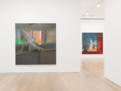 Lisa Yuskavage, Exhibition view. Courtesy of David Zwirner