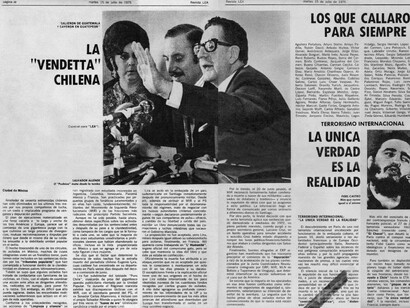 Nota de la revista argentina Lea,15 de julio de 1975, como parte de la Operación Colombo 