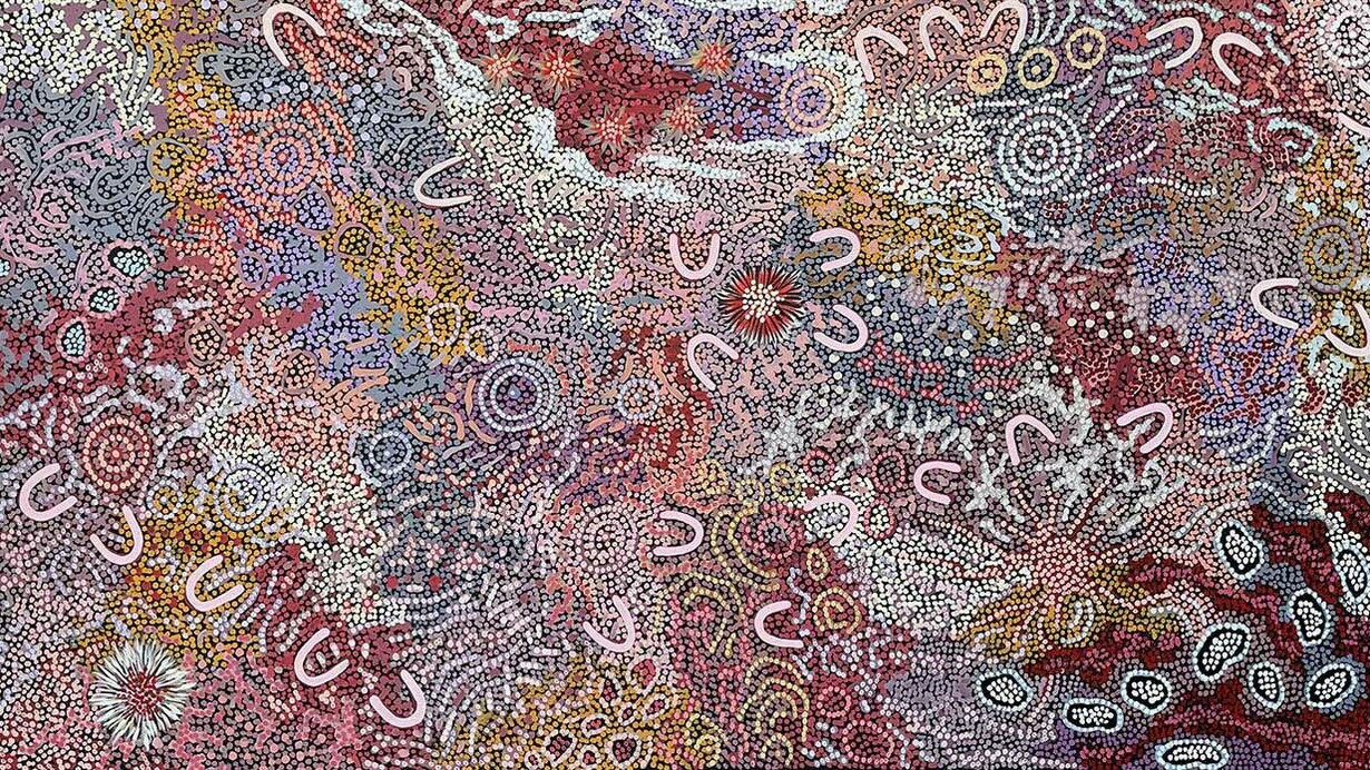 Gabriella Possum Nungurrayi, My grandmother’s country. Courtesy of Japingka Aboriginal Art Gallery