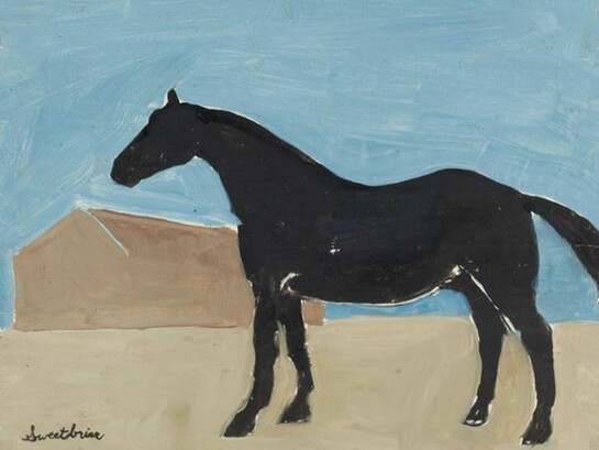 Ruby Neri, Untitled, 1994, Acrylic and paint on wood, 10 1/2 x 12 1/2 x 3 1/4 in. Courtesy the artist