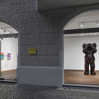 Kaws, Therapy, exhibition view. Courtesy of Galerie Max Hetzler