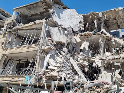 Iranian missile strike hits Bat Yam on 15 June 2025, Israel
